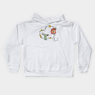 Hummingbird Heart Kids Hoodie